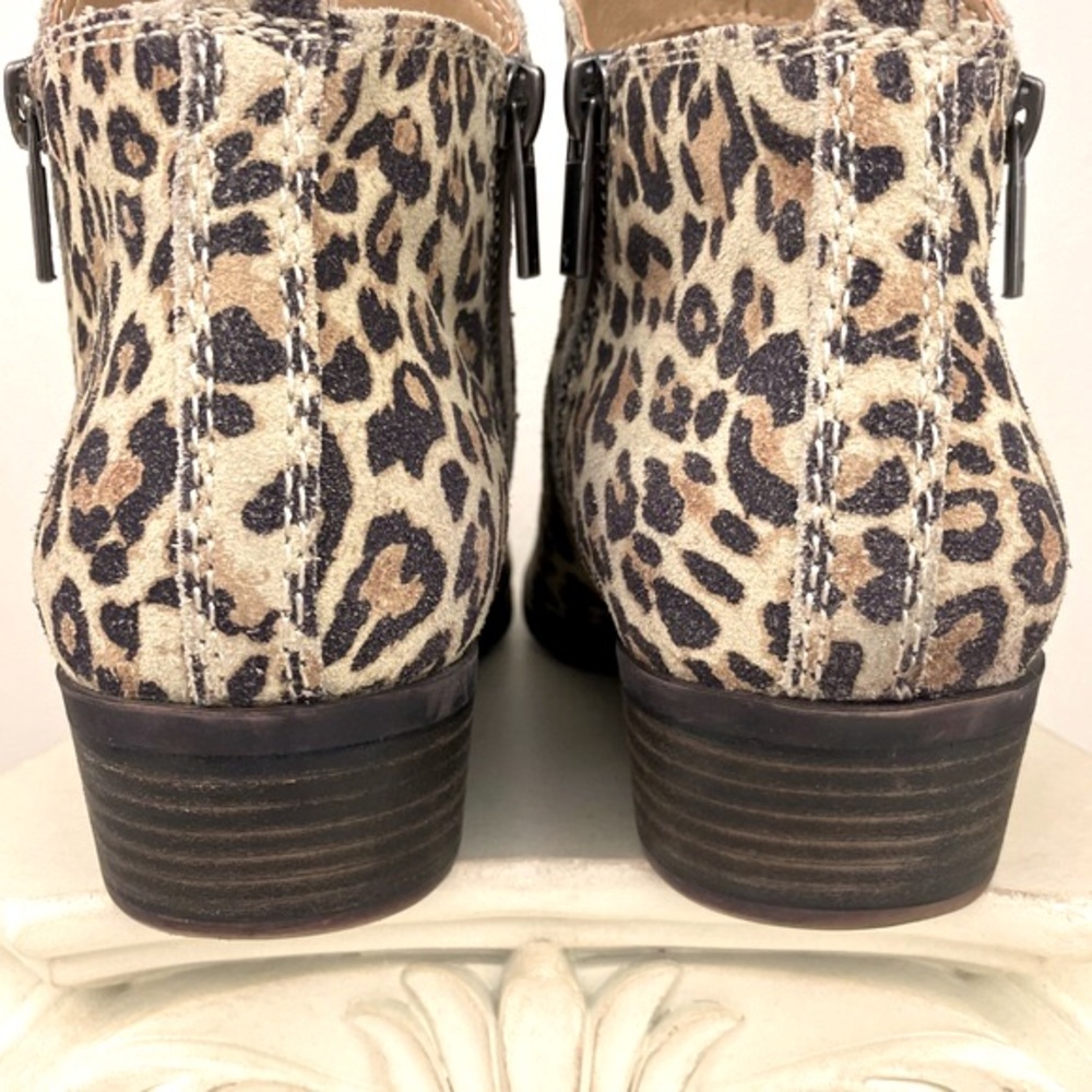 Lucky Brand | Basel Ankle Boot | Leopard Print | Block Heel | Women’s Size 6.5 - Picture 3 of 8